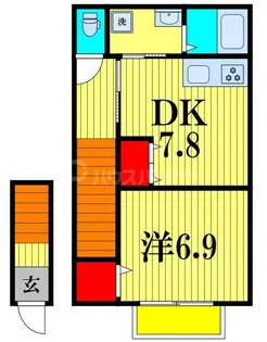 ポム・ダムール【2階】の間取り