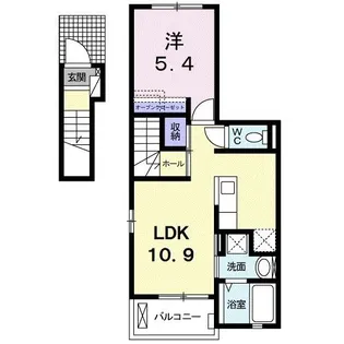 フレーズ東山【2階】の間取り