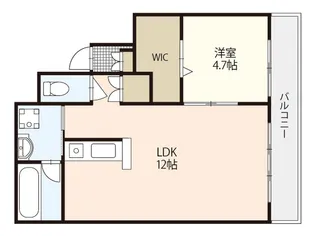 ルミエール幟【7階】の間取り