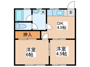 ハイツナカセ【1階】の間取り