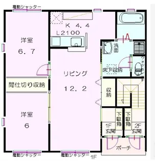 フィオーレ【1階】の間取り