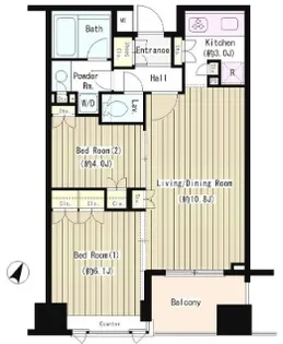東京都中央区日本橋堀留町2【一戸建】の間取り