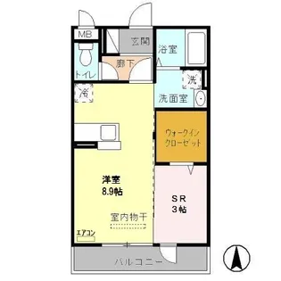 トレビナ与野本町【3階】の間取り