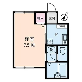 ストーク滝野川【1階】の間取り