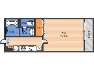 リブリ・西今川【3階】の間取り