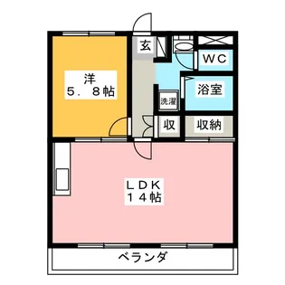 エクセルハイム10【2階】の間取り
