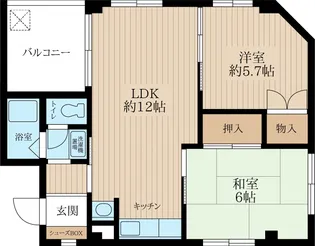 エレガンスピア上大岡【2階】の間取り