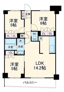 オープンレジデンシア和光プレイス【2階】の間取り