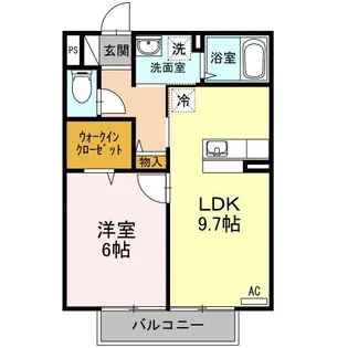 ジュネスII【2階】の間取り