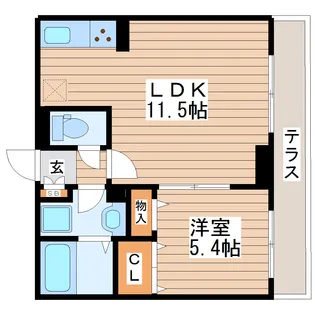 Ray North East【1階】の間取り