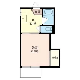 水石ガーデンハイツ【1階】の間取り