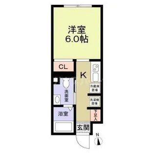 レジス大山【2階】の間取り