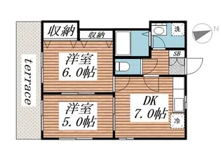 ハイムルーエ【1階】の間取り
