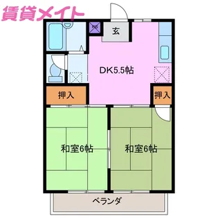 シティハイツ後藤【2階】の間取り