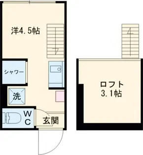 リヴィエール中野【2階】の間取り