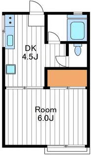 東京都杉並区松ノ木3【アパート】の間取り