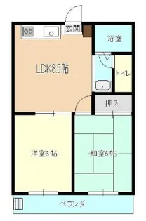 東京都狛江市中和泉3【アパート】の間取り