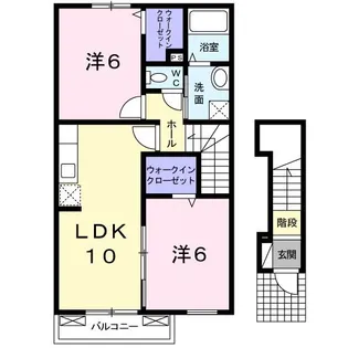 サンメゾンA【2階】の間取り