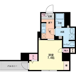 フォレステージュ北堀江【8階】の間取り