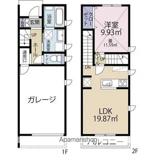 静岡県浜松市中央区上島7【一戸建】の間取り