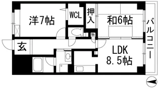 アルデール【1階】の間取り