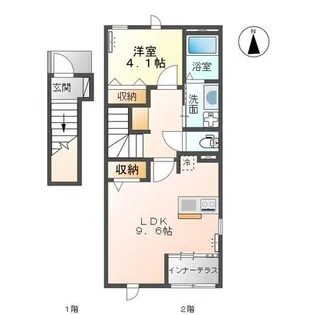 アヴニールブリエ【2階】の間取り