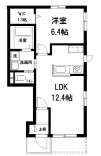 ウィステリア ノース【1階】の間取り