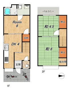 京都府京都市西京区上桂森上町【一戸建】の間取り