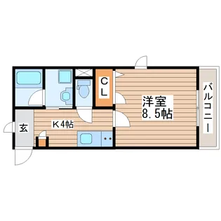 ブランヴェール【3階】の間取り