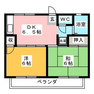 コーポ野村 C棟【1階】の間取り