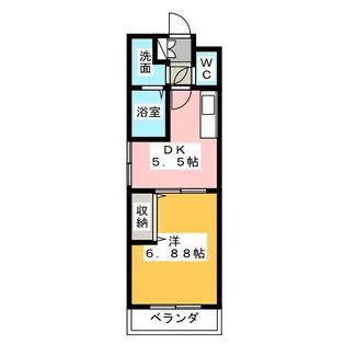 サプリーム神田【1階】の間取り