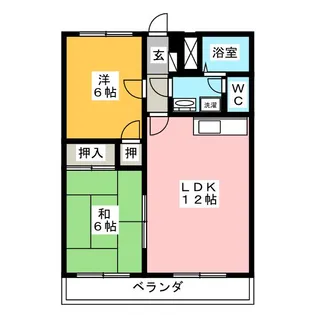 サンライズK1994【3階】の間取り