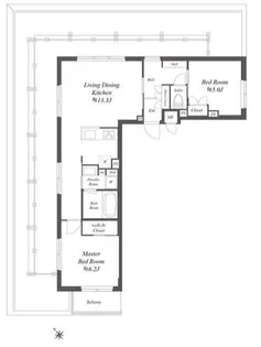 グランデュオ若林VI【4階】の間取り
