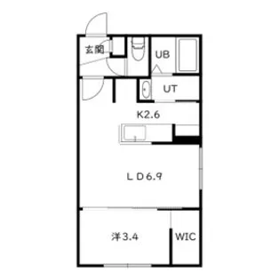 moderno HASSAMU(モデルノ発寒)【2階】の間取り