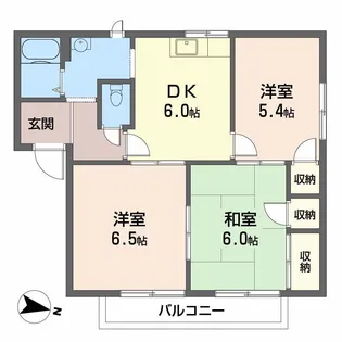 フローラルハイム A棟【2階】の間取り