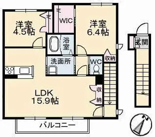 アッヴェニーレ C棟【2階】の間取り