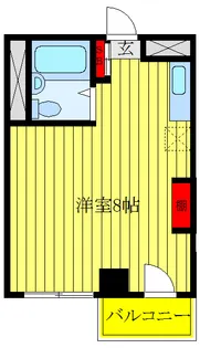 東京都荒川区西日暮里4【アパート】の間取り