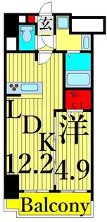 グレイスフルリッチ【11階】の間取り