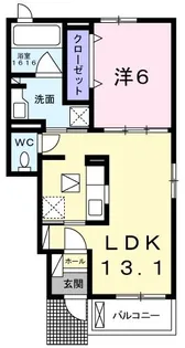兵庫県三木市福井3【アパート】の間取り