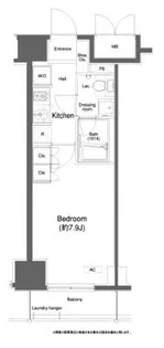 東京都港区三田5【マンション】の間取り