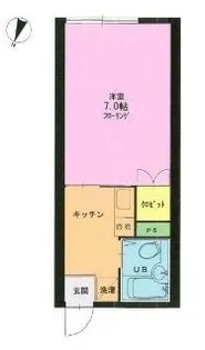 ボーセジュール北嶺【1階】の間取り