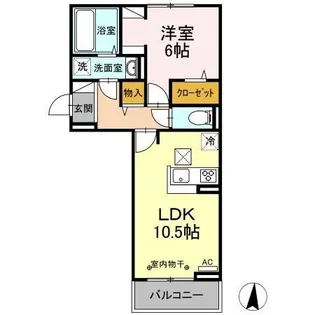 長野県長野市若宮2【アパート】の間取り