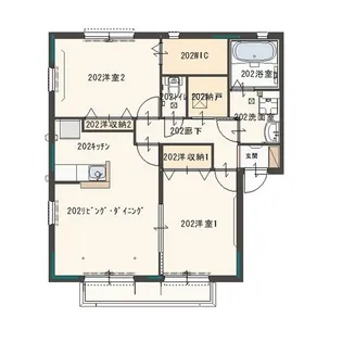 グランルーチェA【2階】の間取り