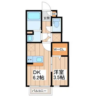 Winpy小田原【1階】の間取り