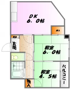 広島県広島市西区天満町【マンション】の間取り