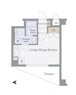 ブライズ中野中央【1階】の間取り