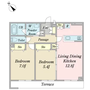 アリア・ソワン八千代緑が丘【1階】の間取り