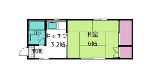 ラフレシア荘【2階】の間取り