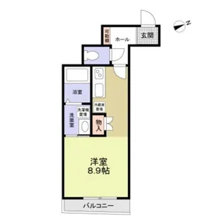 アクアレスト堺【1階】の間取り