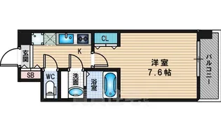 レジュールアッシュ JUSO【5階】の間取り